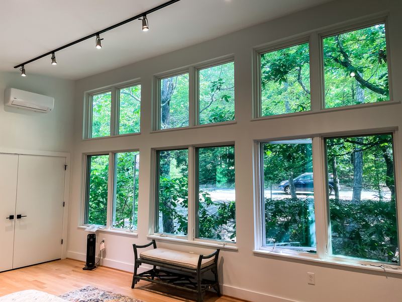 Wall of windows, a interior renovation by Sidney Design & Build in Winchester, VA