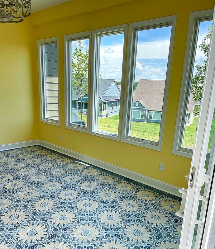 Sunroom with sliding doors, a sunroom addition by Sidney Design & Build in Winchester, VA