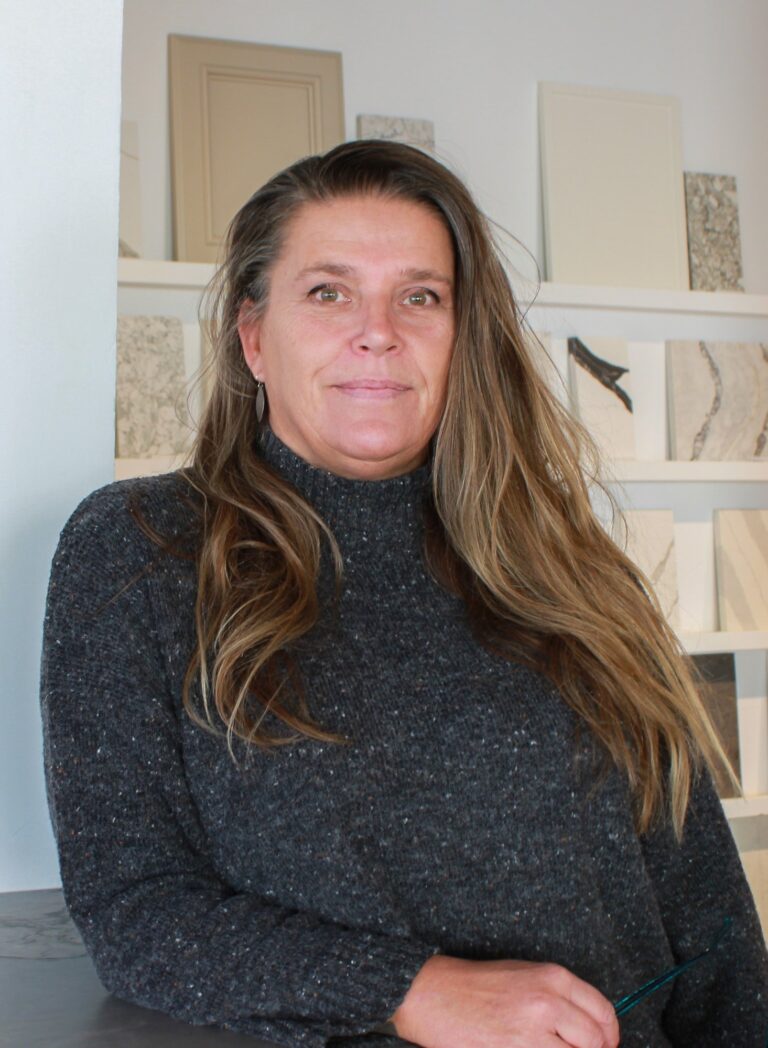 Sidney Design & Build team member at the Loudoun Street showroom in Winchester, VA